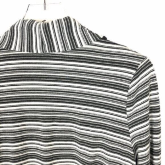 41 Hawthorn | Women's Grey & White Stripe Knit Cardigan Sweater Size Large - Picture 9 of 10